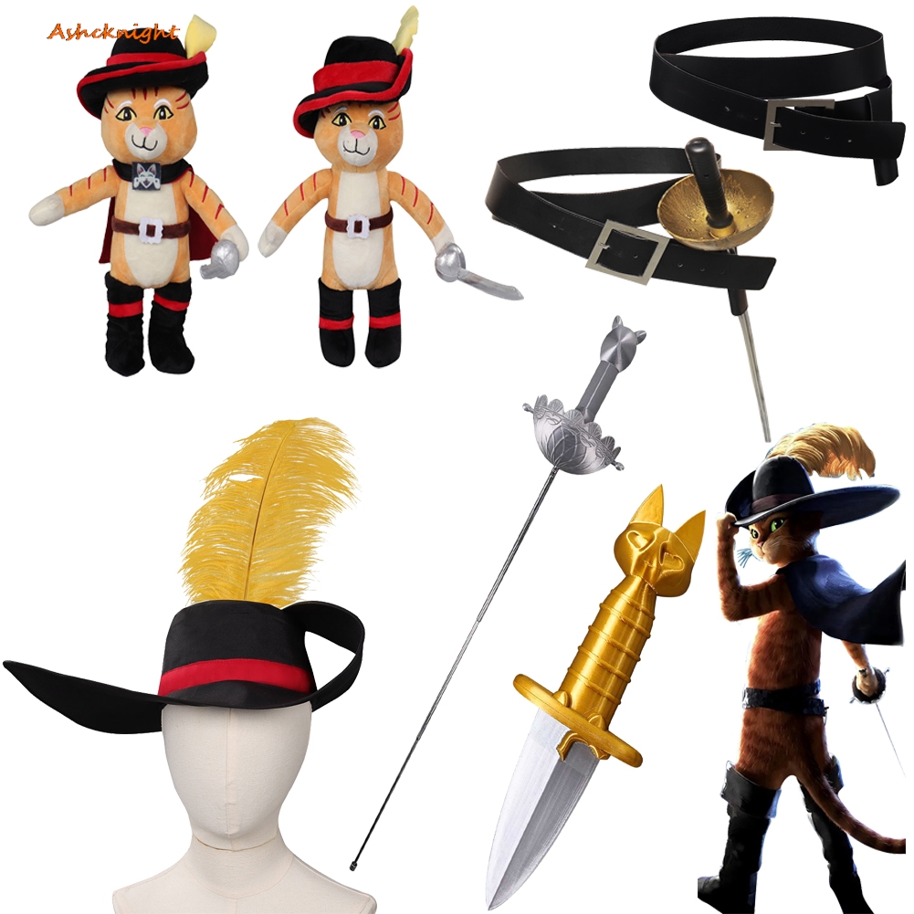 猫ブーツコスプレ猫剣士帽子剣ベルトコスチュームアクセサリーハ - Cosplay Prop Dagger のレビューと価格