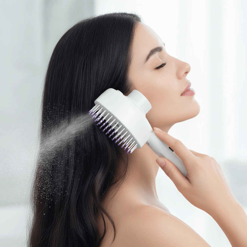 多機能赤色光スプレーマッサージコーム　アンチフリッズ　大容量 - Hair Spray Color のレビューと価格